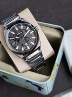 Fossil Everett Three-Hand Date Stainless Steel Watch FS6075