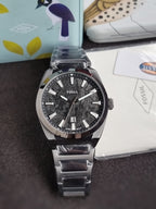 Fossil Everett Three-Hand Date Stainless Steel Watch FS6075