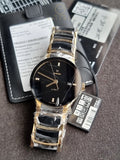 Rado Centrix Black/Yellow gold toned steel Ø38 mm R30035712