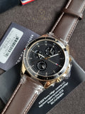 Tommy Hilfiger Men’s Quartz Leather Strap Black Dial 44mm Watch 1791836