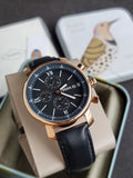 Fossil Analog Black Dial Men's Watch-BQ1008