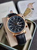 Fossil Analog Black Dial Men's Watch-BQ1008