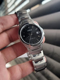 Lorus Sub Brand Of Seiko Gents Watch Silver Chain  Black Dial Quartz Watch