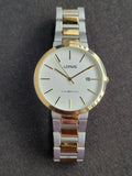 Lorus Two Tone White dial 42mm Size Quartz Watch