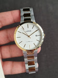 Lorus Two Tone White dial 42mm Size Quartz Watch