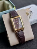 Fossil Raquel Three-Hand Date Brown Croco LiteHide™ Leather Watch Es5367