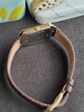 Fossil Raquel Three-Hand Date Brown Croco LiteHide™ Leather Watch Es5367