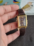 Fossil Raquel Three-Hand Date Brown Croco LiteHide™ Leather Watch Es5367