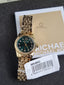 Michael Kors Stainless Steel Analog Green Dial Women's Watch-Mk4842