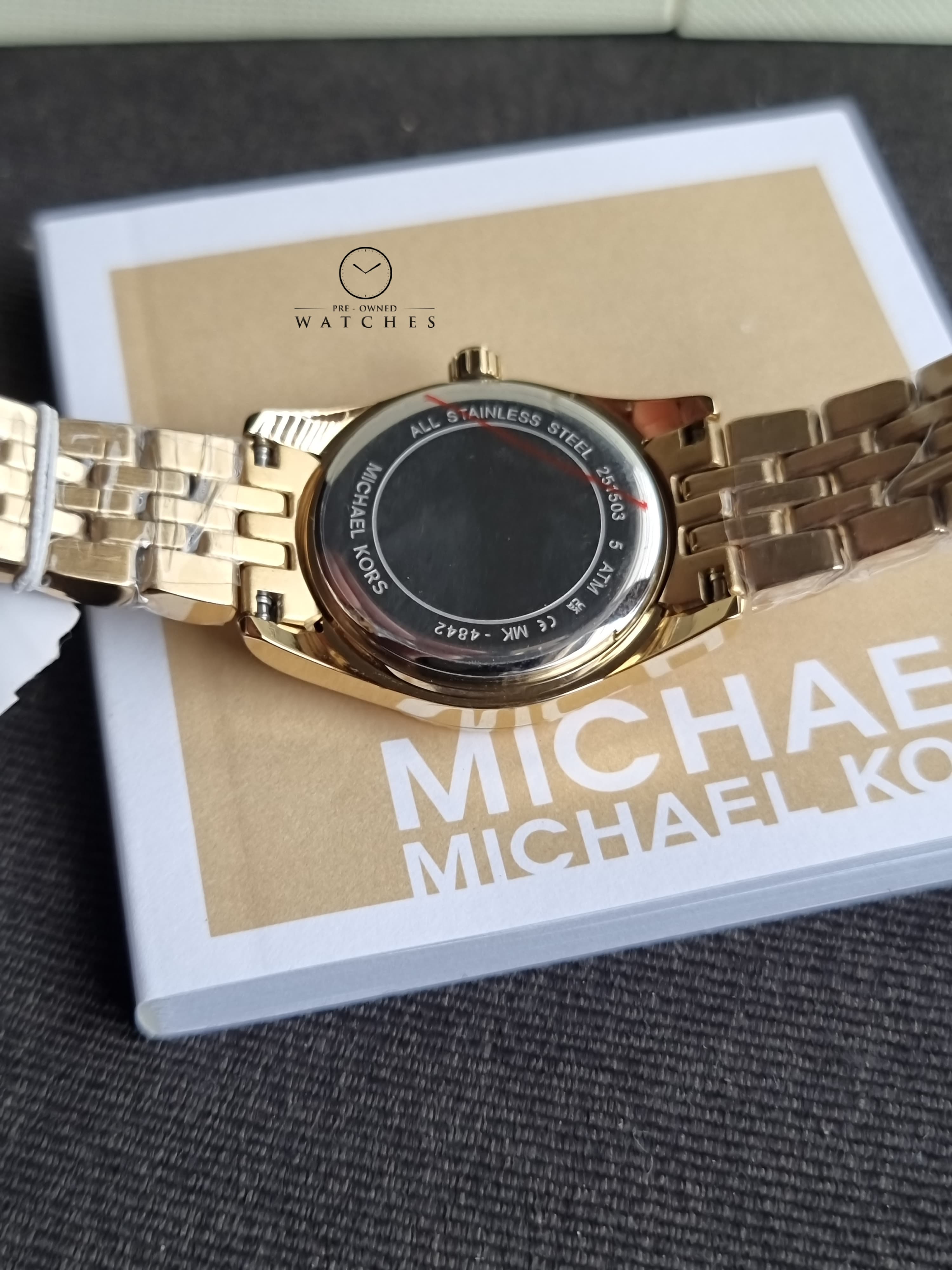 Michael Kors Stainless Steel Analog Green Dial Women's Watch-Mk4842