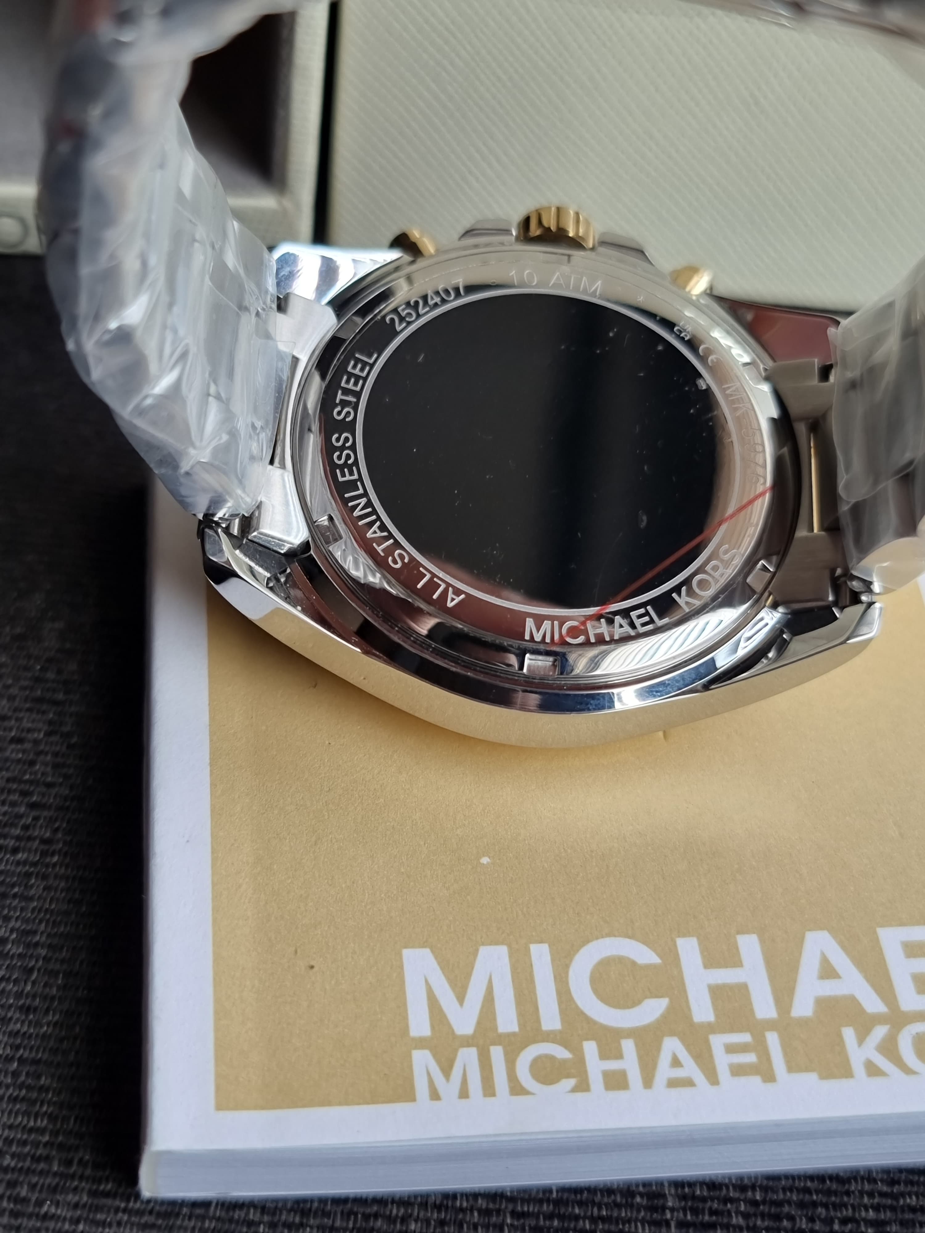 Michael Kors Women’s Chronograph Quartz Stainless Steel Blue Dial 43mm Watch MK5976