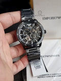 Emporio Armani Emporio Armani Automatic Black Stainless Steel Watch (Model: AR60054) (Model: AR60054)
