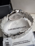 Emporio Armani Men’s Quartz Stainless Steel Blue Dial 43mm Watch AR1648