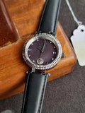 Versus Versace Ladies Watch Black Leather Strap Quartz Watch
