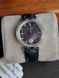 Versus Versace Ladies Watch Black Leather Strap Quartz Watch