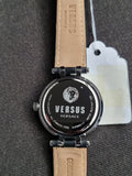 Versus Versace Ladies Watch Black Leather Strap Quartz Watch