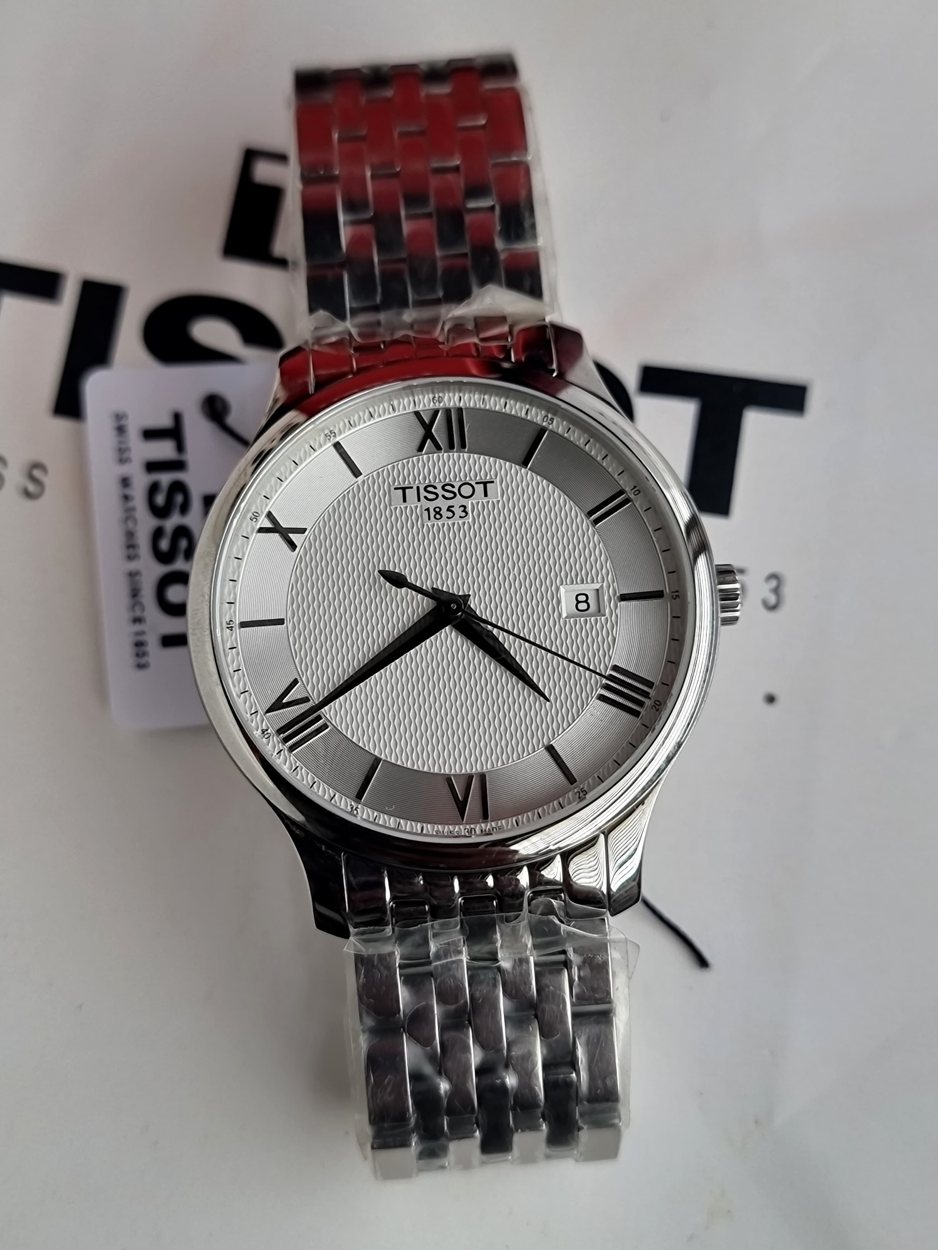 Tissot Tradition Silver Quartz Men Wrist Watch - Main Image