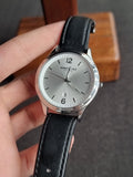 Kenneth Cole Gents Watch Black Leather Strap 42mm Dial Quartz Watch KC50964001