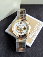 MICHAEL KORS Wyatt Chronograph Silver Dial Two-tone Men's Watch Item No. MK5934