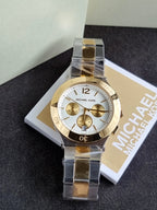 MICHAEL KORS Wyatt Chronograph Silver Dial Two-tone Men's Watch Item No. MK5934