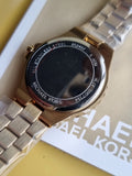 Michael Kors Lennox Watch for Women, Gold Tone Quartz Three Hand Movement MK7394