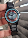 Kenneth Cole Men's Stainless Steel Silver-Blue Dial Watch KC50500006