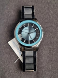 Kenneth Cole Men's Stainless Steel Silver-Blue Dial Watch KC50500006
