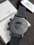 Emporio Armani Men’s Quartz Black Silicone Strap Black Dial 46mm Watch AR11024
