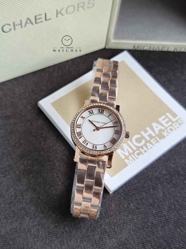 Michael Kors Women's Norie Three-Hand Rose Gold Stainless Steel Watch mk3558 Main Image