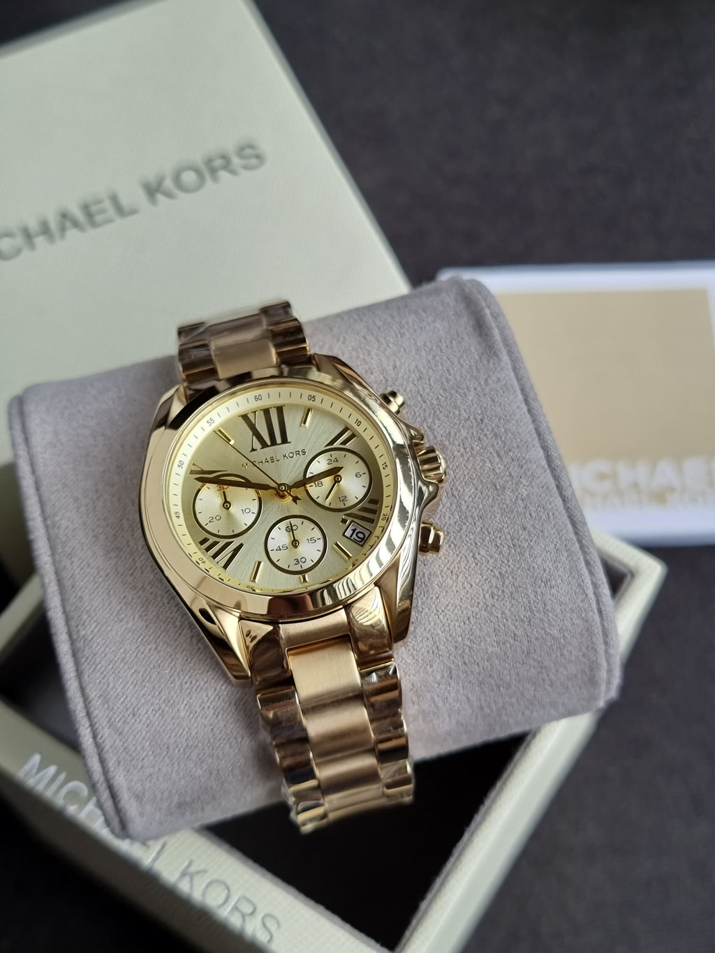 Michael Kors Gold-Tone Mini Bradshaw Watch Mk5798