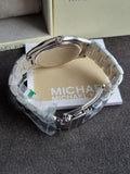 Michael Kors mk01079 Ladies Watch Silver Chain Blue Dial Quartz Watch