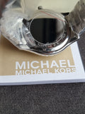 Michael Kors mk01079 Ladies Watch Silver Chain Blue Dial Quartz Watch