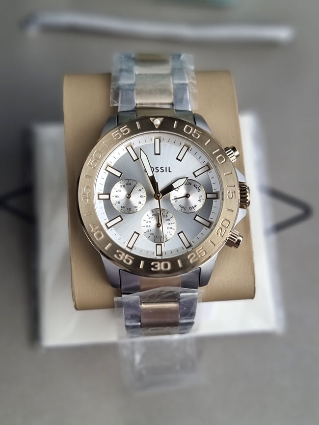 FOSSIL Men Bannon Multifunction Quartz Two-Tone Stainless Steel Watch BQ2707 Main Image