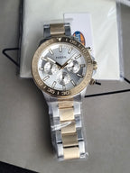 FOSSIL Men Bannon Multifunction Quartz Two-Tone Stainless Steel Watch BQ2707