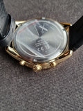 Armani Exchange Chronograph Black Leather Watch AX1818