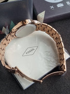 Fossil Bq1561 Womens Watch Rose Gold Casing Rose Gold Dial Quartz Watch