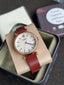 Fossil Tillie Three-Hand Maroon Leather Watch Bq3968
