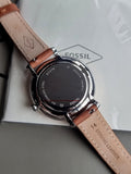 FOSSIL Jacqueline Blue Dial Ladies Leather Watch ES4274