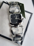 Gucci Women’s Swiss Made Quartz Stainless Steel Black Dial 32mm Watch YA125406
