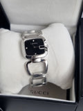 Gucci Women’s Swiss Made Quartz Stainless Steel Black Dial 32mm Watch YA125406