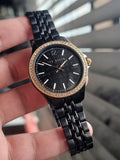 Ted baker Ladies Watch Black Dial Rose Gold Bezel 38mm Dial Quartz Watch