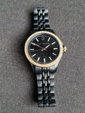 Ted baker Ladies Watch Black Dial Rose Gold Bezel 38mm Dial Quartz Watch