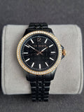 Ted baker Ladies Watch Black Dial Rose Gold Bezel 38mm Dial Quartz Watch