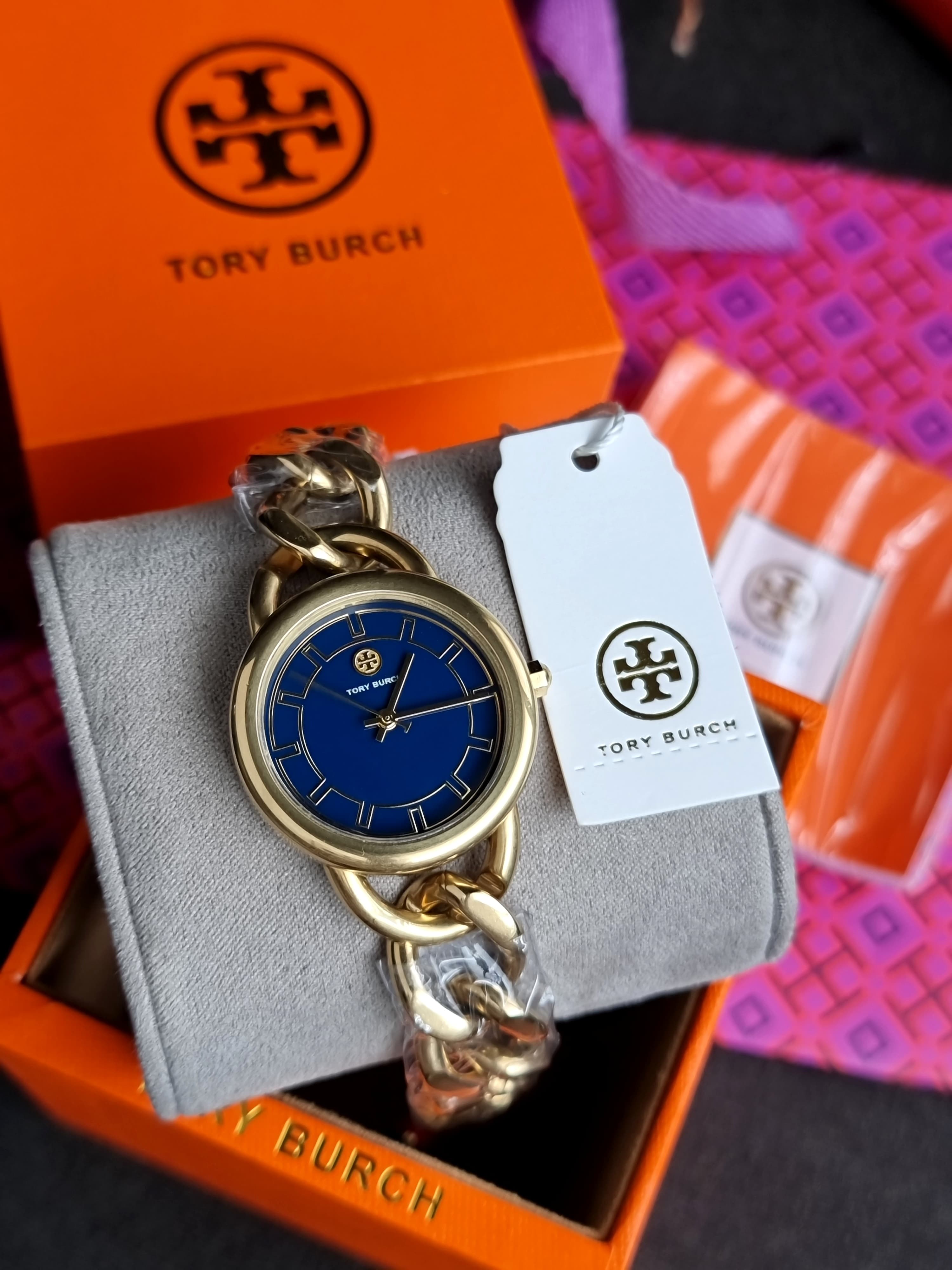Tory Burch Women\'s Watch TBW7212 Ravello Quartz Blue Dial Gold Steel 32mm Tory Burch TBW7212 Women main image 3