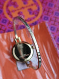 TORY BURCH TBW4029 Womens Reva Gold-Tone Stainless Steel Bangle Watch