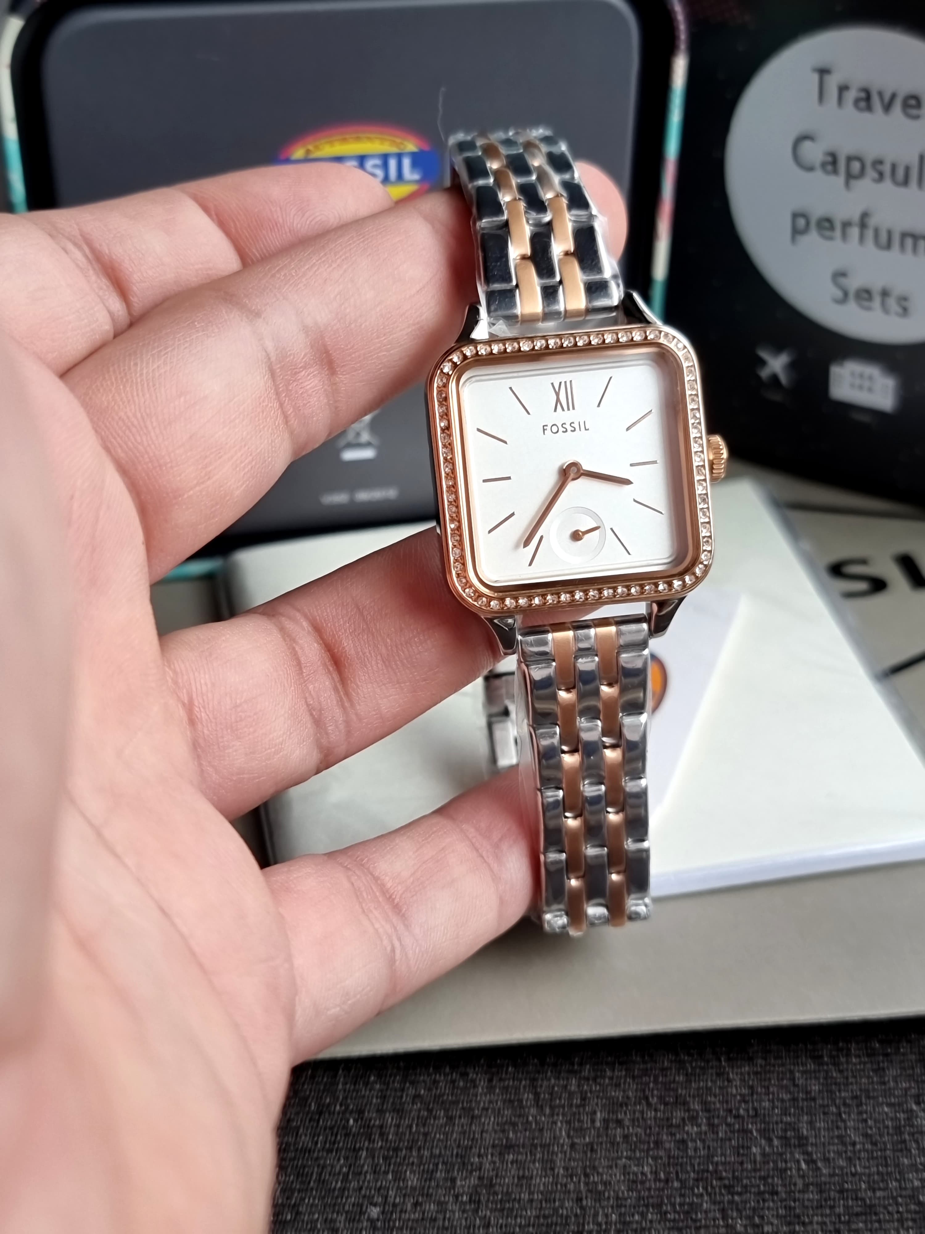 Fossil BQ3907 Colleen Three-Hand Two-Tone Stainless Steel Watch