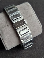 Ted baker Gents Watch Black Dial Silver Casing Silver Chain Quartz Watch