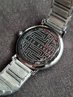 Ted baker Gents Watch Black Dial Silver Casing Silver Chain Quartz Watch