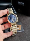 Hugo Boss Women’s Quartz Gold Stainless Steel Blue Dial 38mm Watch 1502677
