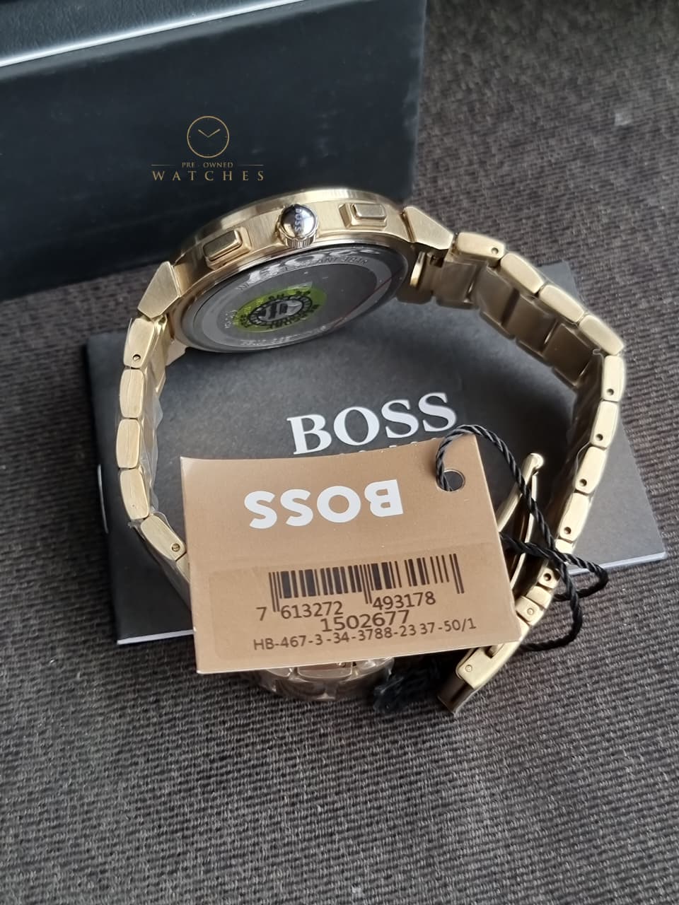 Hugo Boss Women’s Quartz Gold Stainless Steel Blue Dial 38mm Watch 1502677